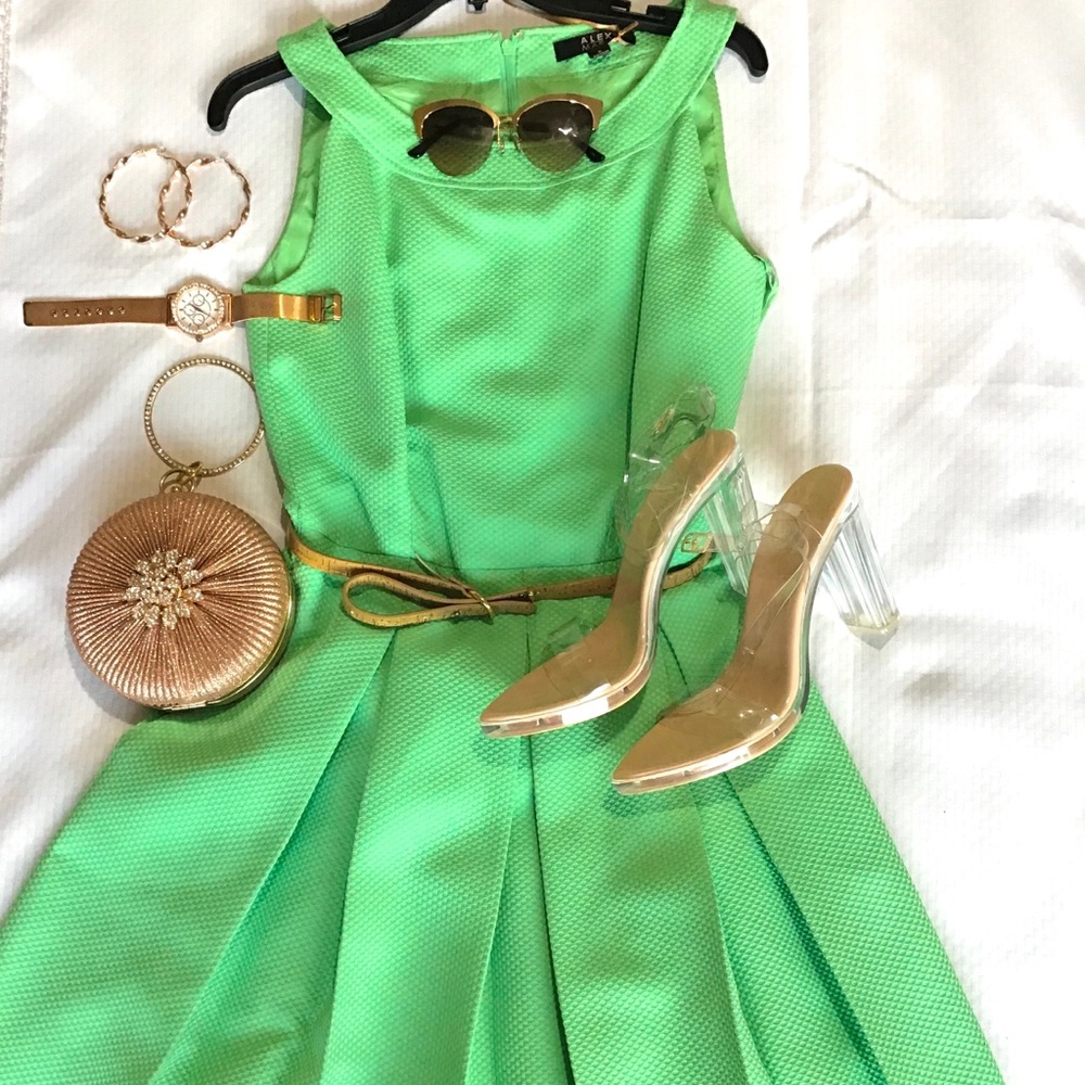 Alex Marie Mint Green Dress